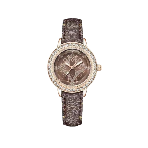 Chao ABrand New Diamond-encrusted Digital Women's Steel Band Watch