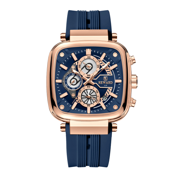 REWARD RD83015M Men's Luxury Square Chronograph Watch